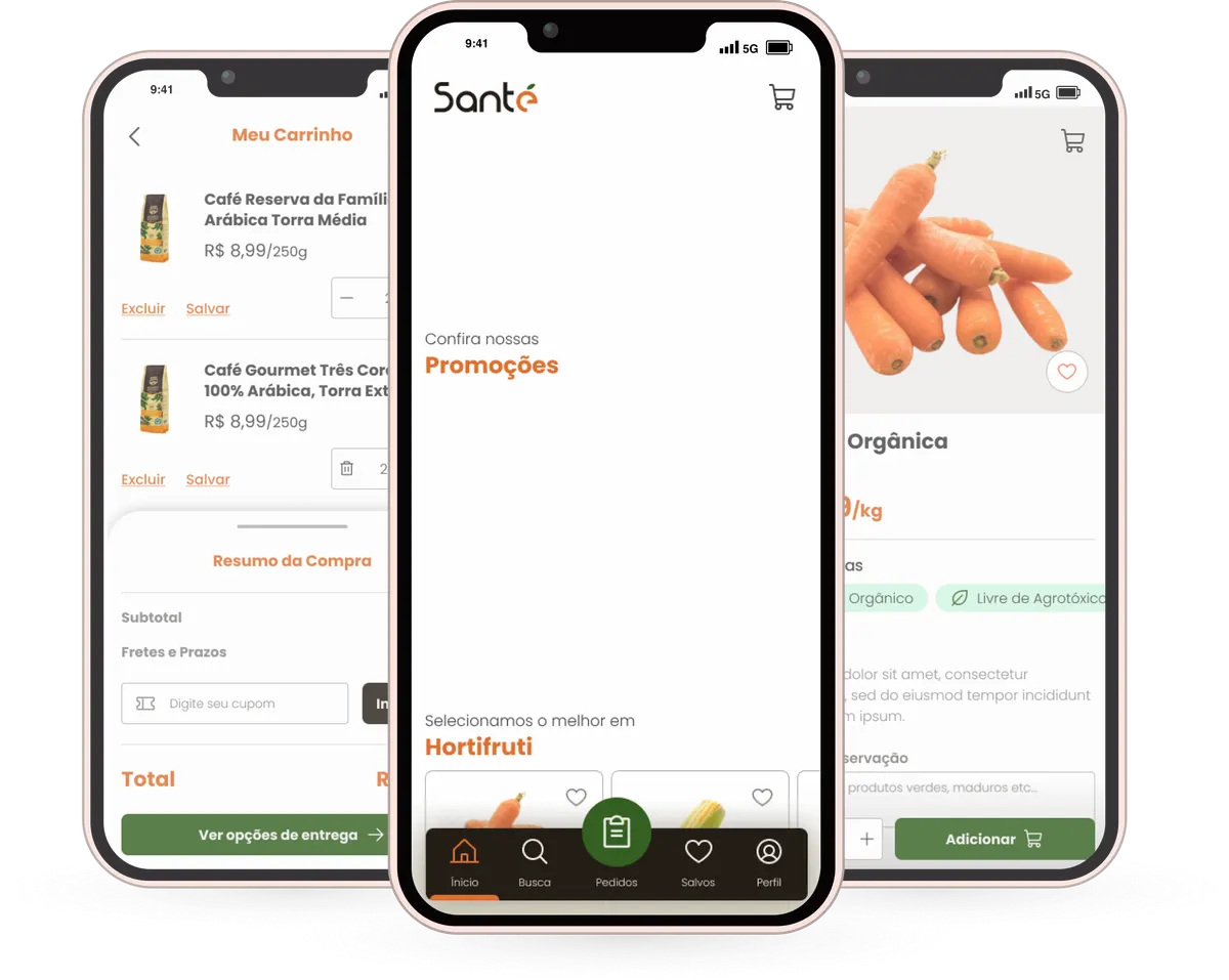Exemplo de e-commerce, celulares